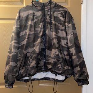 Camo print jacket